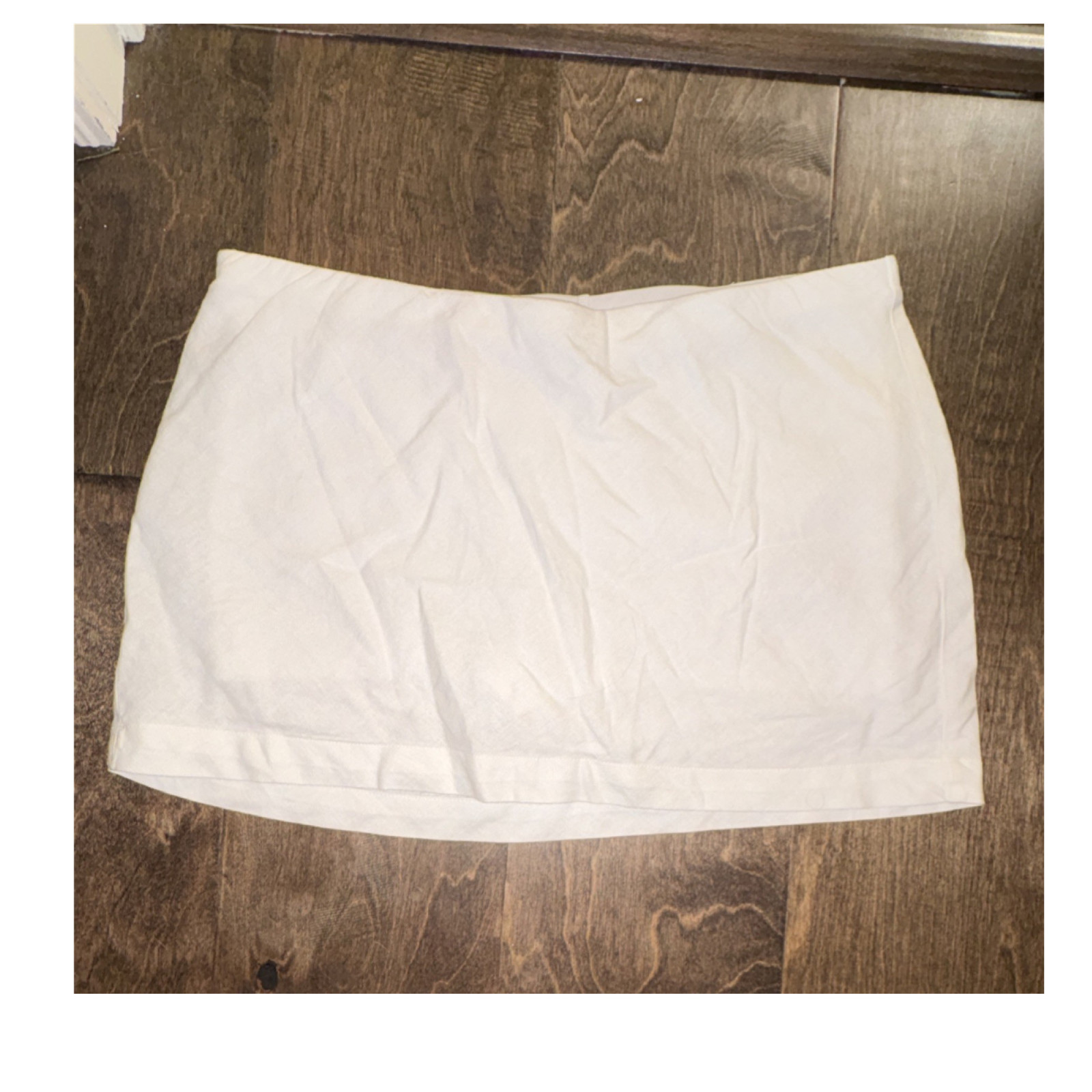 Wild Fable Women's Solid White Mini Skirt, Size S Regular, Short Length