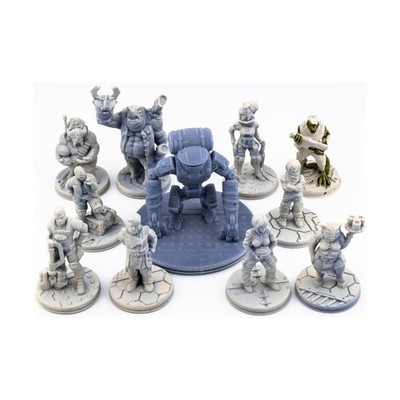 Lot Sci-Fi Loose 28mm Mini 3D Printed Sci-Fi Collection #2 NM