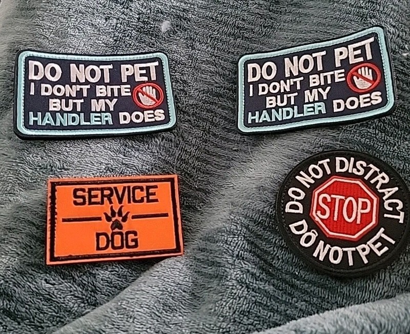 4 Service Dog Patches  for Dog  Service 