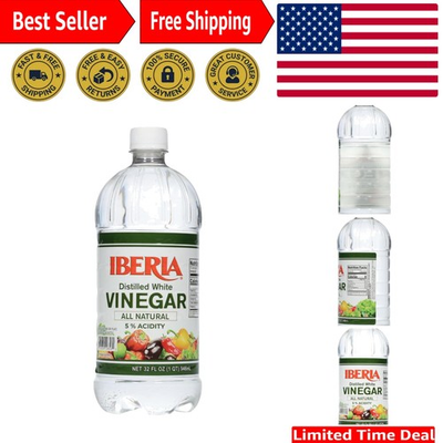 #ad Eco Friendly 32 oz Distilled White Vinegar for Cooking and Household Cleaning $8.99