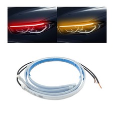 Led Headlight Strip Tube Light 24 Inch Flexible Drl Daytime Running Light Wate