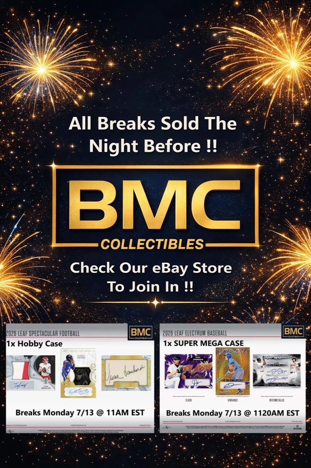 BMC Collectibles Pre-Sold Breaks 7/13