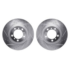 For Porsche Panamera 10-16 R1 Concepts Drilled & Slotted Rear Brake Rotor Set