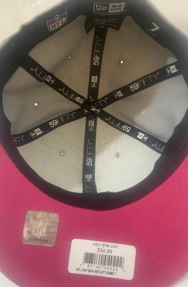 Boné Snapback New York Jets New Era Crucial Catch Rosa/Cinza 9FIFTY NYJ - Imagem 3 de 3