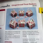 Mary Maxim Gingerbread Treat Baskets Plastic Canvas Kit Makes 6 28588