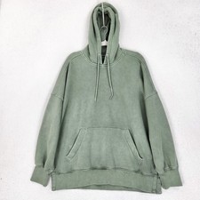 Abercrombie Fitch Hoodie Womens Large Green AF Max Essentials Sunday Oversized