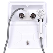 RV Outdoor Shower Exterior Shower Box Kit, Easy Install RV Outdoor Shower wit...