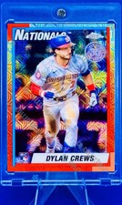 Dylan Crews RC ROOKIE MOJO REFRACTOR CARD TOPPS CHROME NATIONALS ROY MINT
