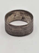 Vintage Sterling Silver Wide Band Ring Size 10