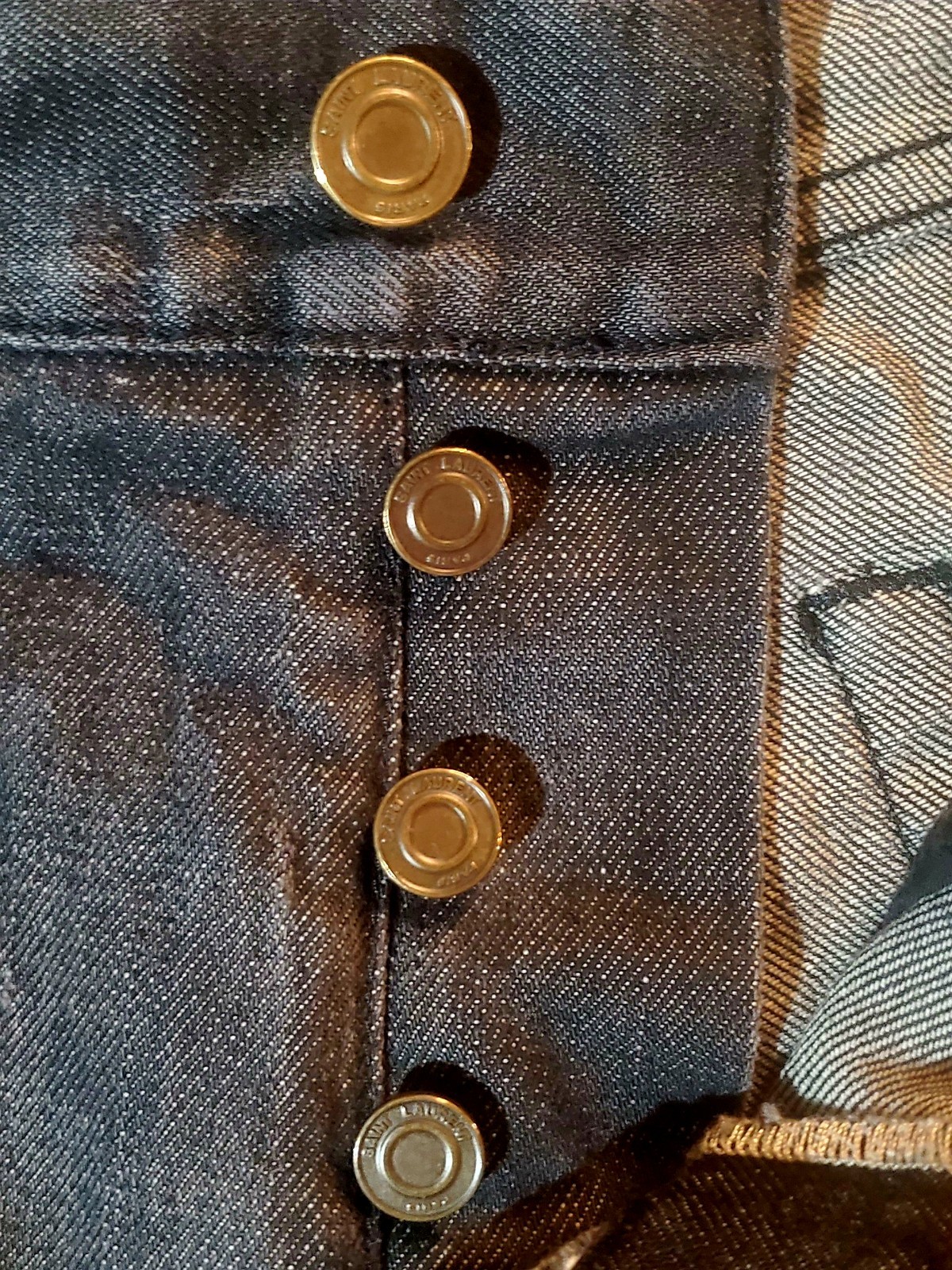 Jeans uomo Saint Laurent D 03 M ST LW nero grigio 32"