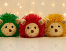 Knitting Pattern Tinsel Hedgehog Chocolate Orange Cover Christmas Food Cozy Easy