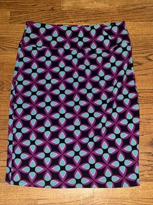 LULAROE Psychedelic Floral Spirograph Peace Flower Skirt XL BID 4 CHARITY  350