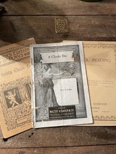 1900s Antique Playbooks & School Reader Lot
