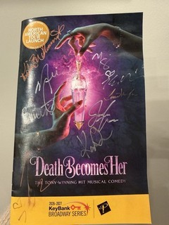 Death Becomes Her Broadway National Tour Launch Cleveland SIGNED Playbill