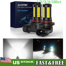 CANbus Compatible AUXITO 9005 HB3 LED Combo Fog Light Bulbs Bright White 1~10Set