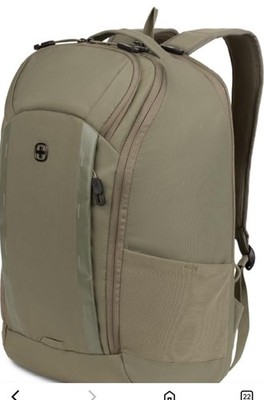 Swiss Gear Viibe Laptop Backpack Olive Green 8119 NWT 24L