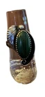 Vintage Navajo 925 Green Turquoise Native American Ring Size 6
