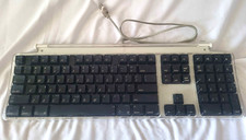 Vintage Apple Desktop Mac M7803 Pro USB Wired Keyboard Clear Black