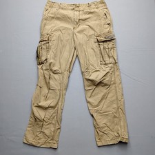 Aeropostale Baggy Cargo Pants Utility Tan 34x32 Paratrooper