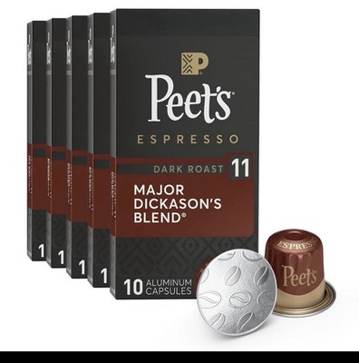 50 Count Dark Roast Espresso Capsules - Major Dickason's Blend, Intensity 11