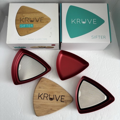 Kruve Coffee Sifter Set for Grinder RED 2 sifters Sieves