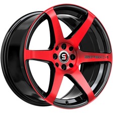 Spec-1 SPT-32 17x8 5x110/5x4.5" +42mm Black/Red Wheel Rim 17" Inch