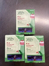 NEW! 3 Packs Of Holiday Living 4 ct Window Suction Cups Model #0004345