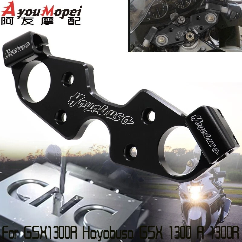 Abrazadera superior delantera triple árbol para SUZUKI HAYABUSA GSX1300R 1999-2020 Foto 3 de 4