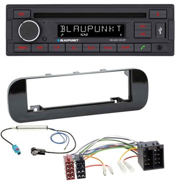 Blaupunkt MP3 USB CD Bluetooth AUX Autoradio für Fiat Panda (ab 2012) - glänzend