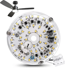 4 Inch Ceiling Fan LED Light Replacement 6000K, 18W LED Retrofit Kit