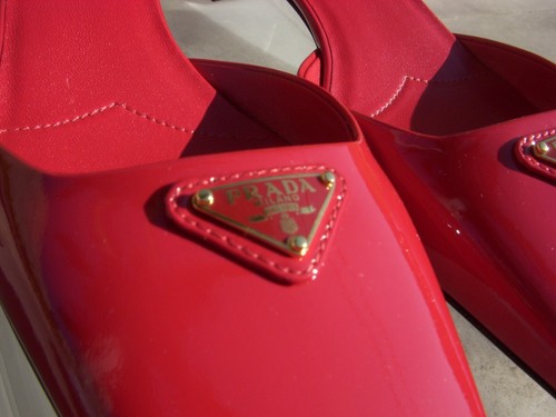 Prada Vernice Patent Ankle Strap SquareToe Ballerina Mary Jane Pumps MSRP$1150 - Picture 6 of 16