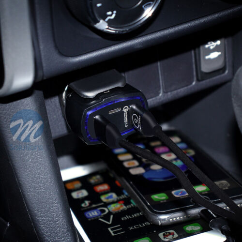 3Port Pack Of 2 USB PD Quick Fast Car Charger Adapter Cigarette Lighter Socket - Picture 9 of 10