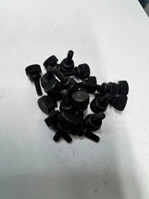 SPERRY AUTOMATICS CO Knurled Thumb Screw Brass Black Oxide 6-32 Thread 13/32 length 20 Pcs 179sp46bl