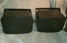 Set of 2 Black Bookshelf Speakers Model MS-525BL