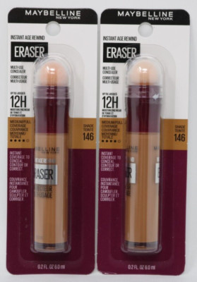 Maybelline Instant Age Rewind Eraser Concealer 146 TEINTE Med/Full Lot of 2