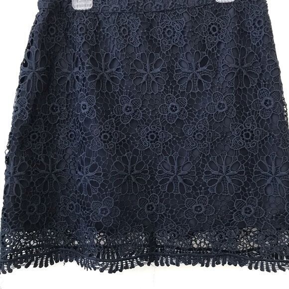 Hollister Blue Lace Knit Mini Skirt Size Juniors 3 - image 3