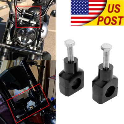 1'' Handlebar Risers Mount Clamp for Harley Dyna Super Wide Glide FXDWG/Low Rider
