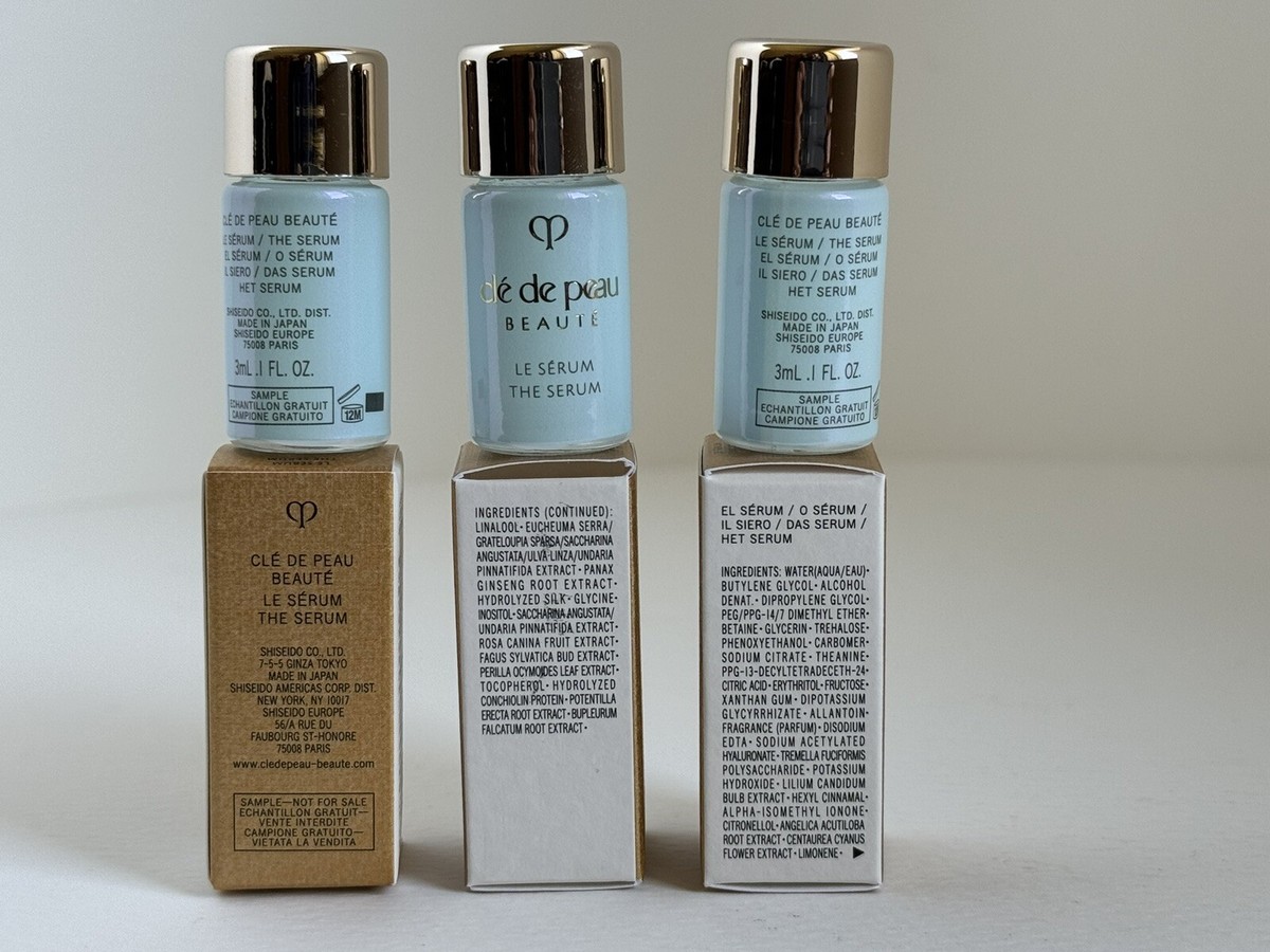 3 X Cle De Peau Beauty Le Serum The Serum Travel Size 3ML X 3 = 9