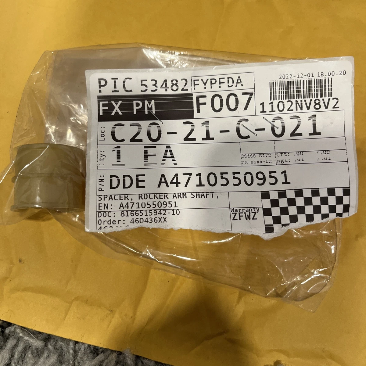 Detroit Diesel DDE-A4710550951 Spacer, Rocker Arm Shaft. G3 | eBay 