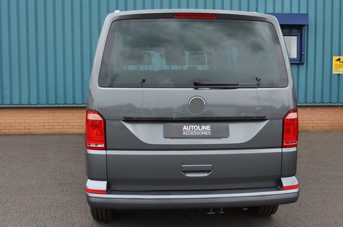 Carbon Fibre Rear Door Handle Grab Trim To Fit Volkswagen Caravelle (2016 - Picture 4 of 4