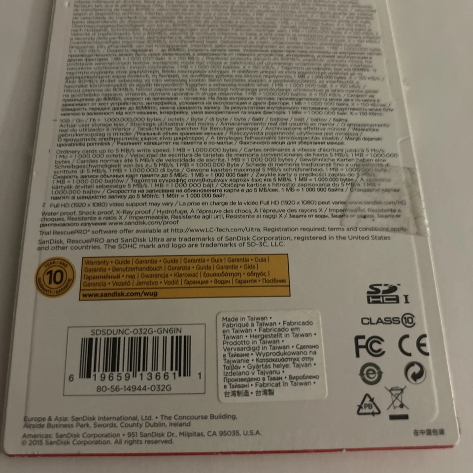 SanDisk 32 GB Class 10 Storage Memory Card SDHC Ultra UHS- 1 - Image 4 of 4