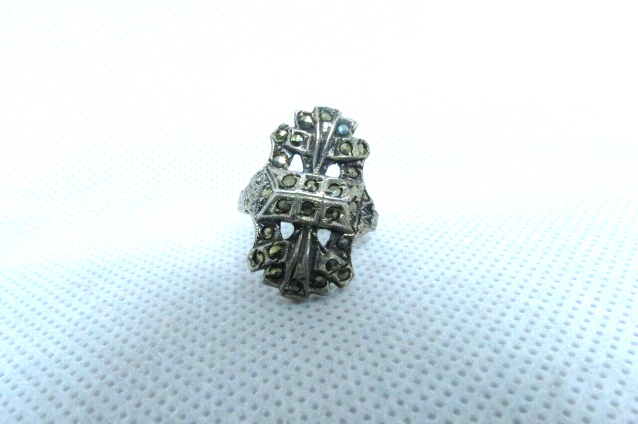 Patterned Sterling Ring - image 1