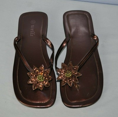 WELLS WOMEN'S STRAPPY BRONZE OPEN TOE SANDALS SIZE 10 | eBay