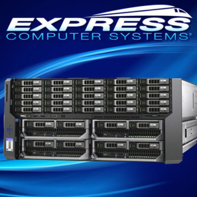 Dell PowerEdge VRTX 8x 400GB SSD - 2x M630 2x E5-2667v4 128GB 2x 100GB SSD H730