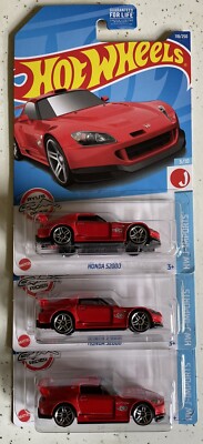 2022 Hot Wheels Honda S2000 Ryu's Rides J-Imports lot of 3 Red | eBay