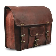 Bike Bag,Brown Leather Vintage Saddle bags - Panniers Bag For Bike 1 BAGS