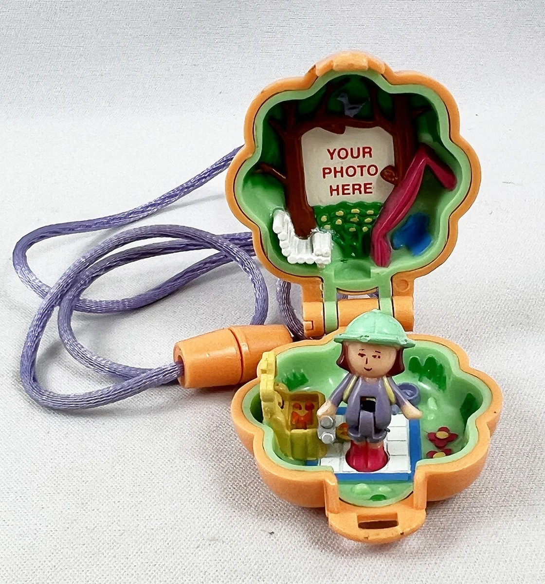 1991 Polly Pocket Bluebird Toys Camp Days Locket Used