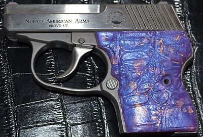 North American Guardian 25, 32 pistol grips misty lavender/gold