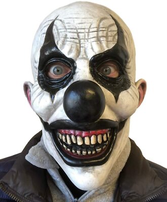 Gruselige Clown Maske Halloween Latex Glatze böse Clowns Horror Kostüm Masken