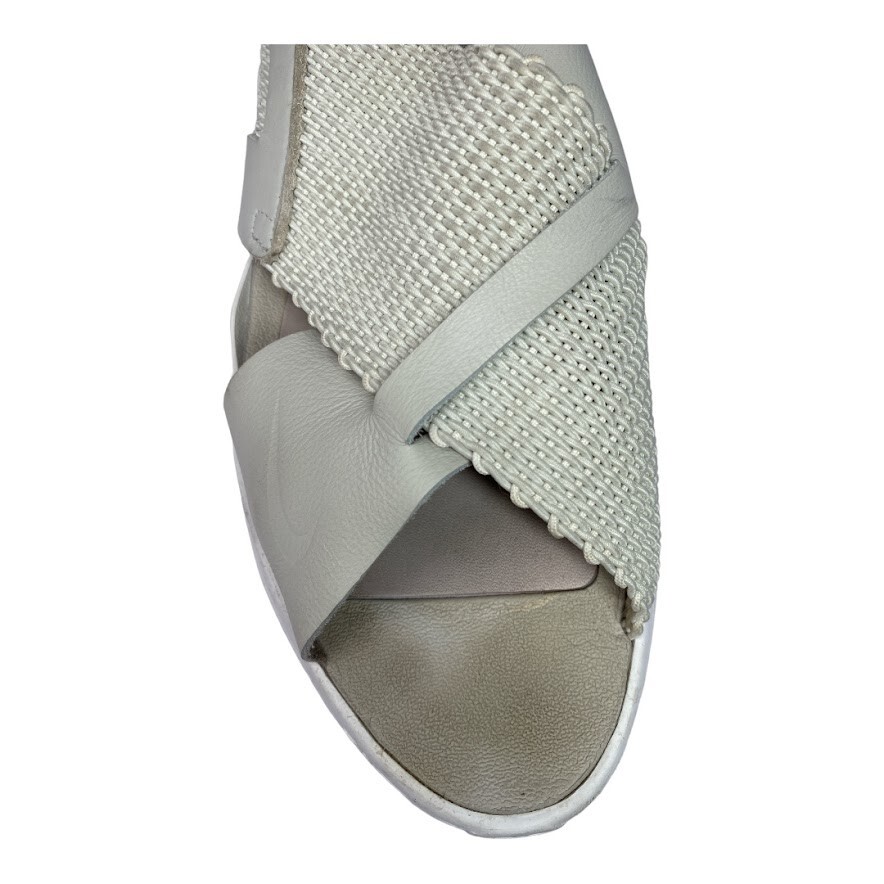 PB3 Nike Air Huarache White Strap Flat Slingback Sandals
